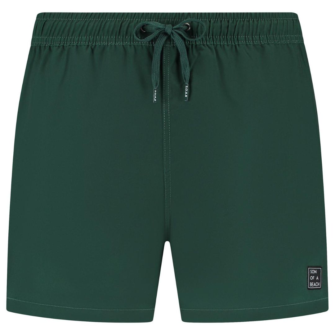 Solid, Grün, Badehose für Jungen