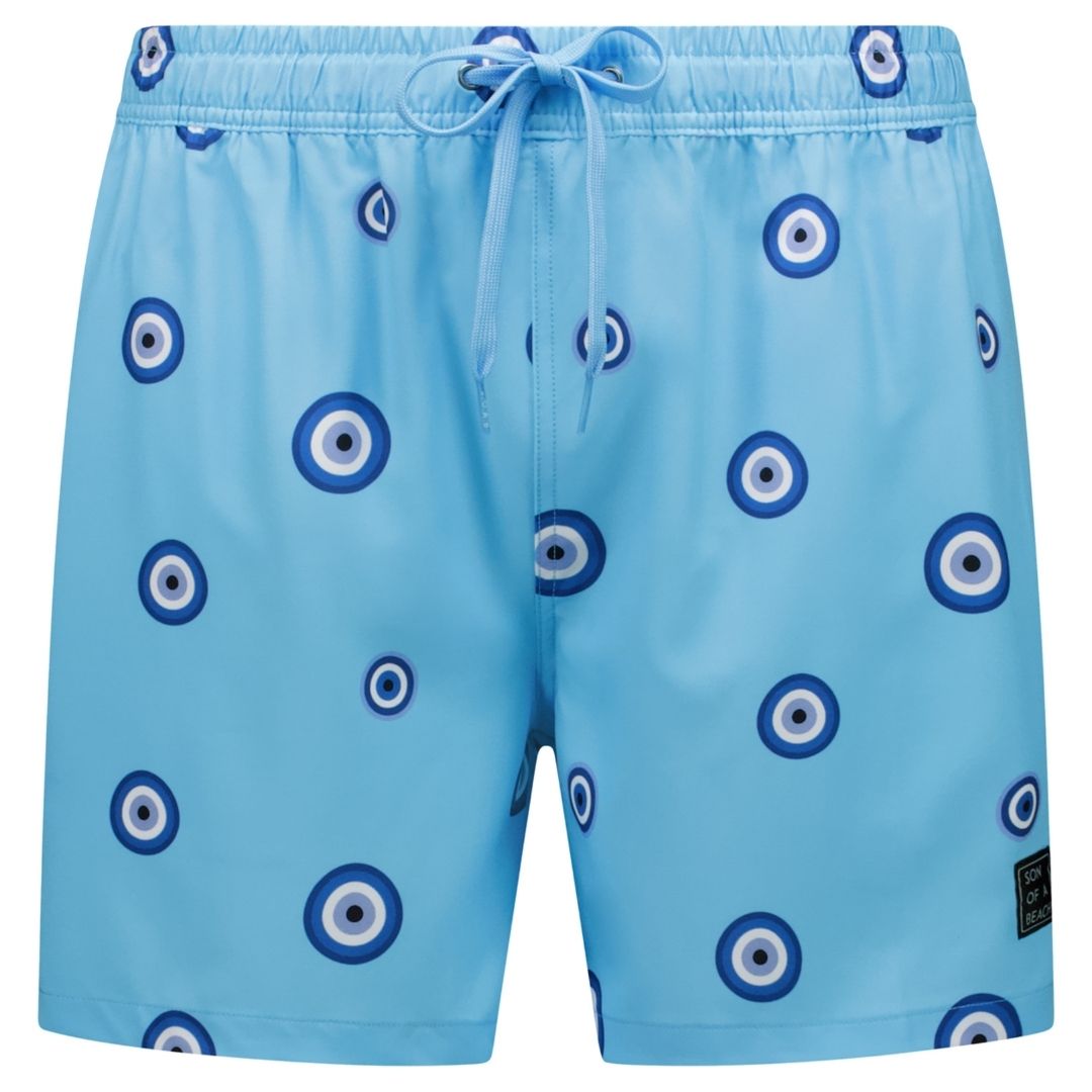 Auge, Blau, Badehose für Herren