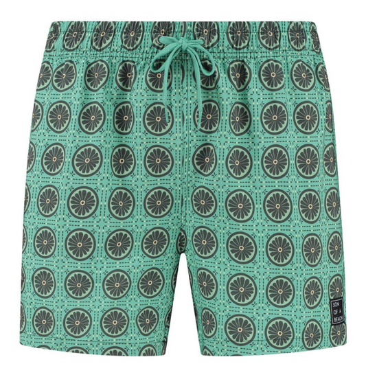 Nepal, Green, Men's swimming trunks