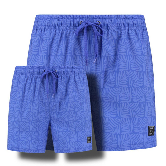 Brittany, Hellblau, Vater und Sohn Badehose