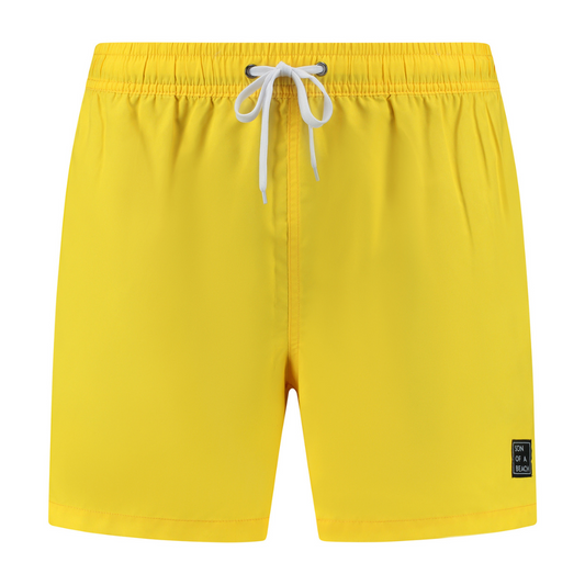Solid, Gelb, Badehose für Herren