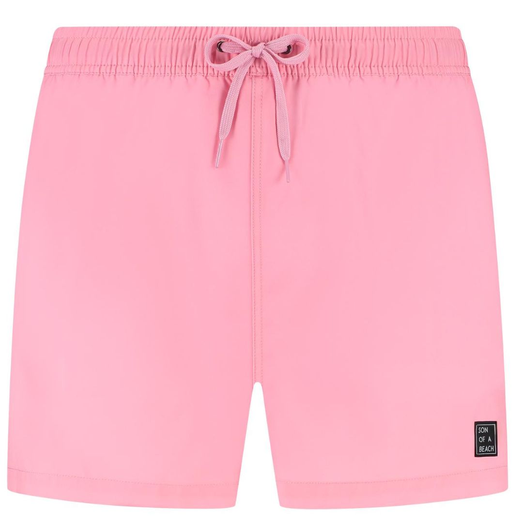 Solid, Rosa, Badehose für Jungen