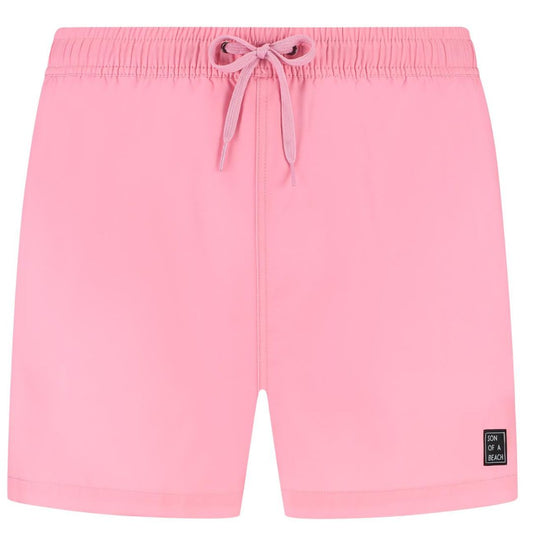 Solid, rosa, Badehose für Herren