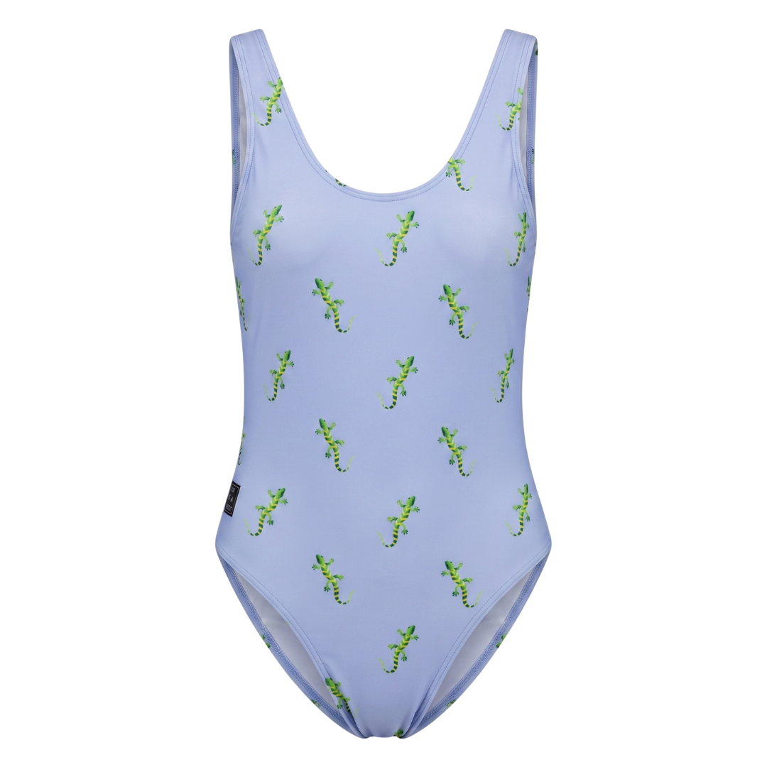 Gecko, blue, Women's Swimsuit