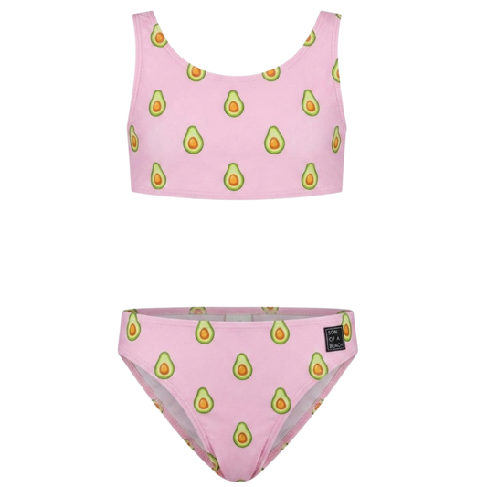 Avocado, rosa, Mädchen Bikini