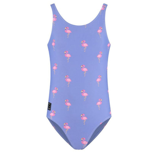 Flamingo, Lila, Mädchen Badeanzug
