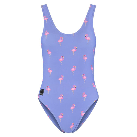 Flamingo, Purple, Women's Swimsuit