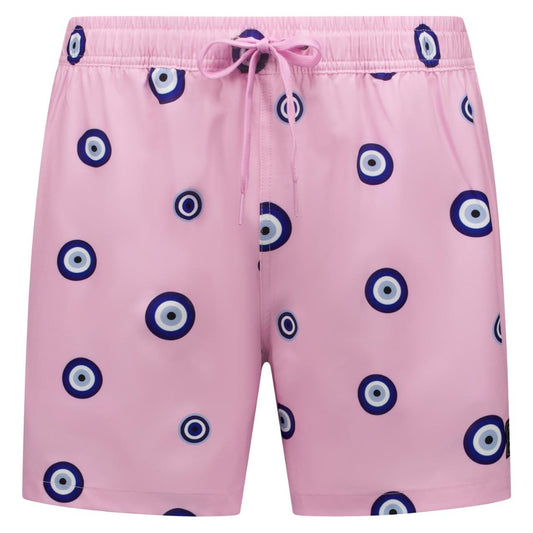 Eye, Pink, Men's swimming trunks