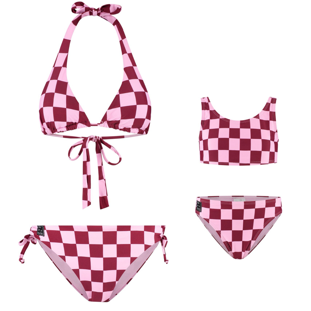 Kariert, Rot, Mutter-Tochter-Bikinis