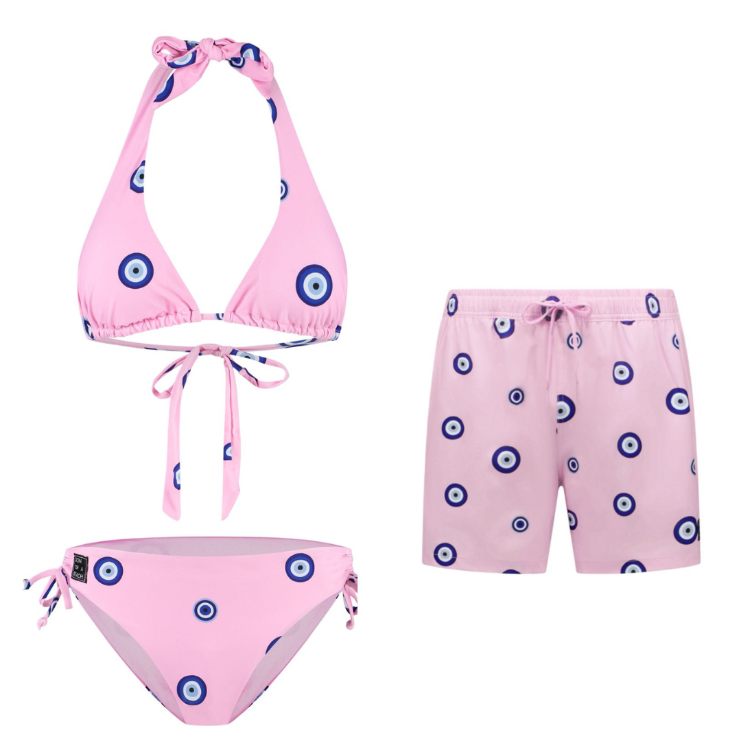 Eye, Pink, Mutter und Sohn Bikini/Badehose