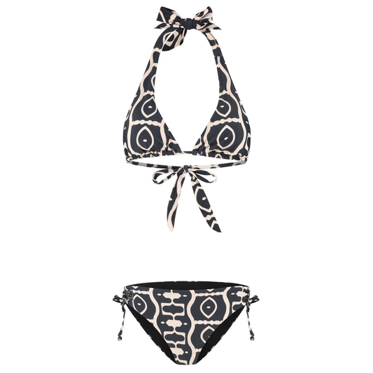 Smiley, Blue, Women's Bikini