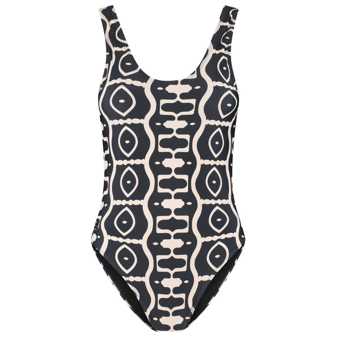 Abstract, Black, Women's Swimsuit