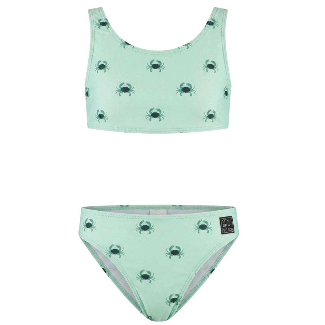 Krabbe, Grün, Mädchen Bikini