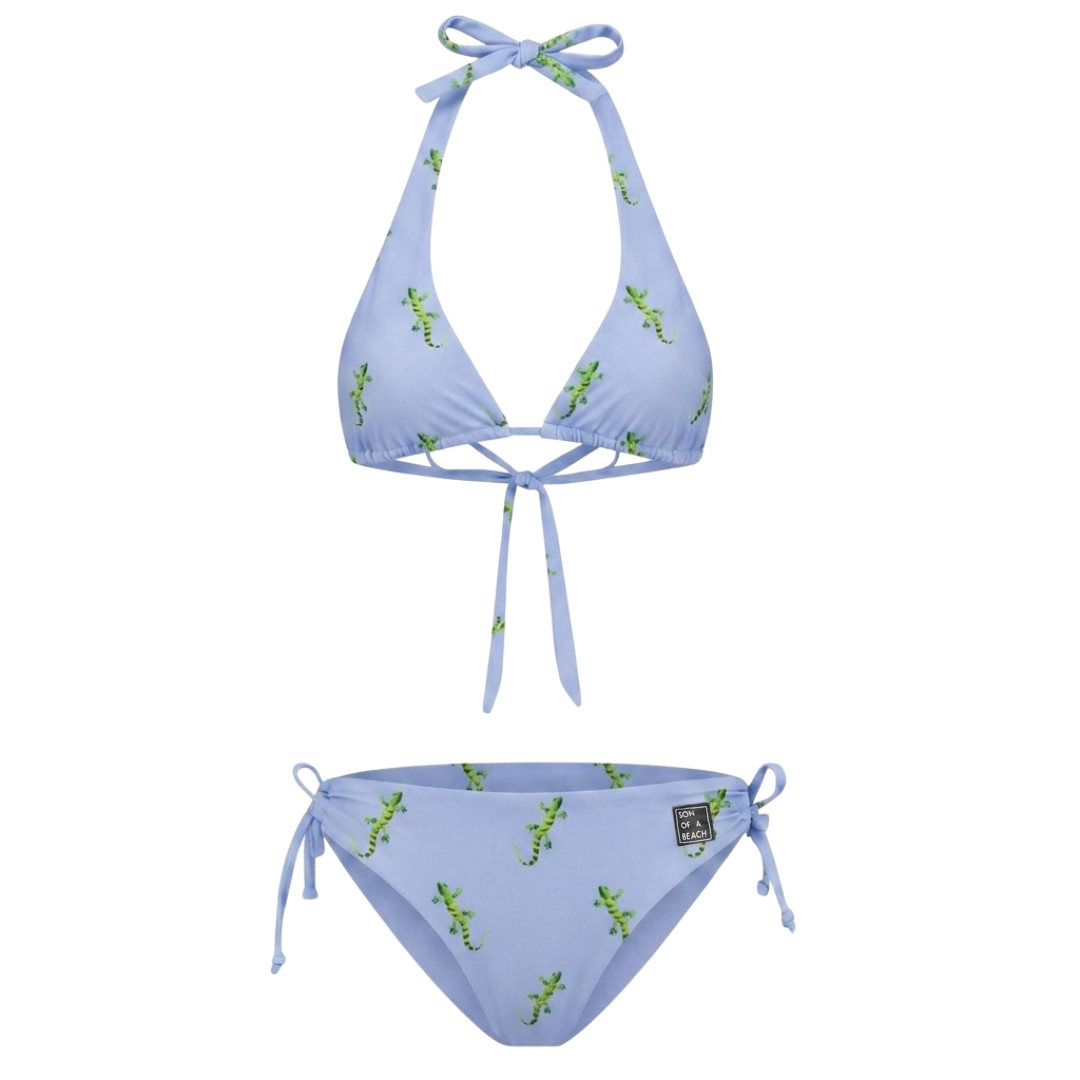Gecko, Blau, Damen Bikini