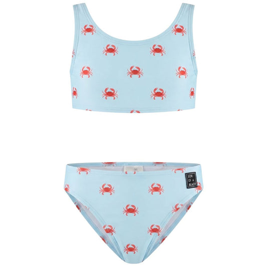 Krabbe, Hellblau, Mädchenbikini