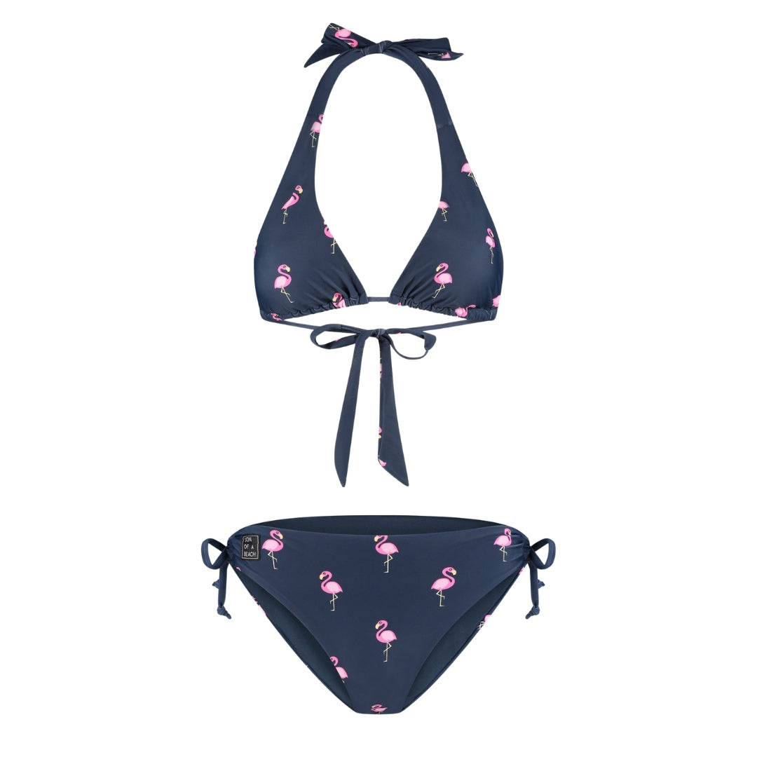 Flamingo, Blau, Damen Bikini