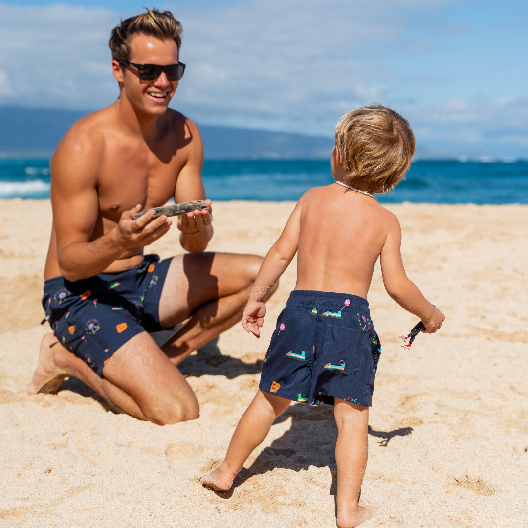 Fair, Vater und Sohn Badehose