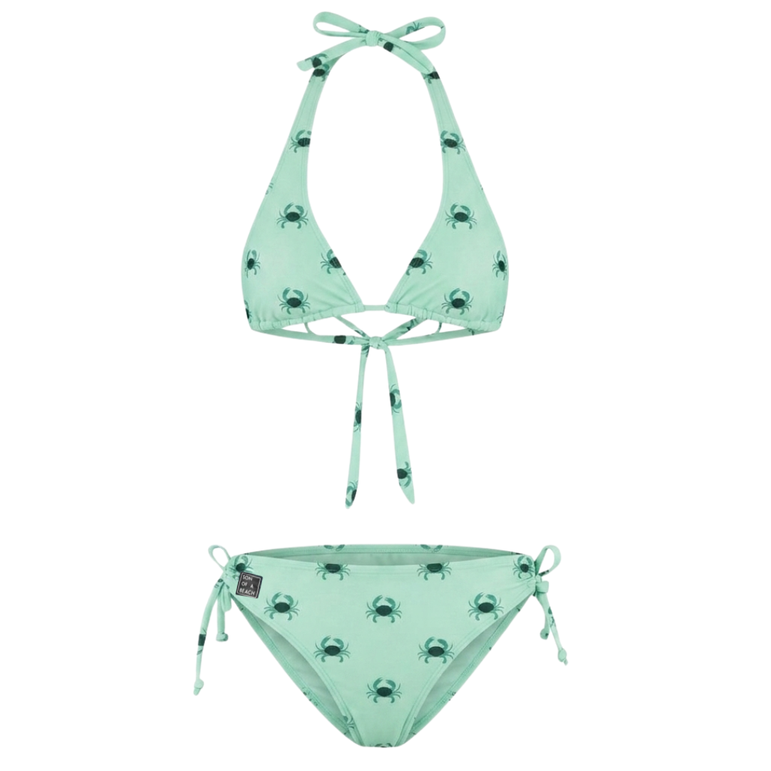 Krabbe, Grün, Damen Bikini
