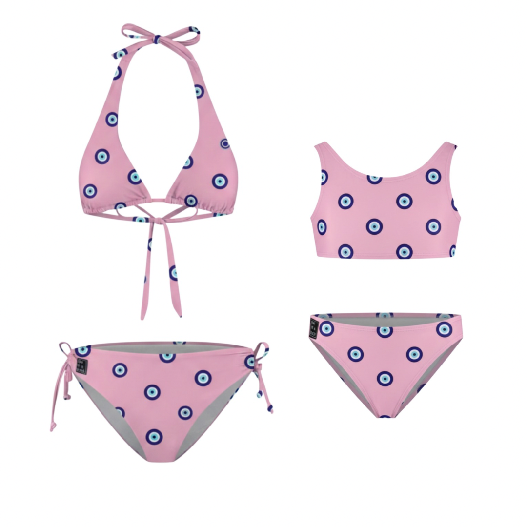 Eye, Pink, Mutter-Tochter-Bikinis