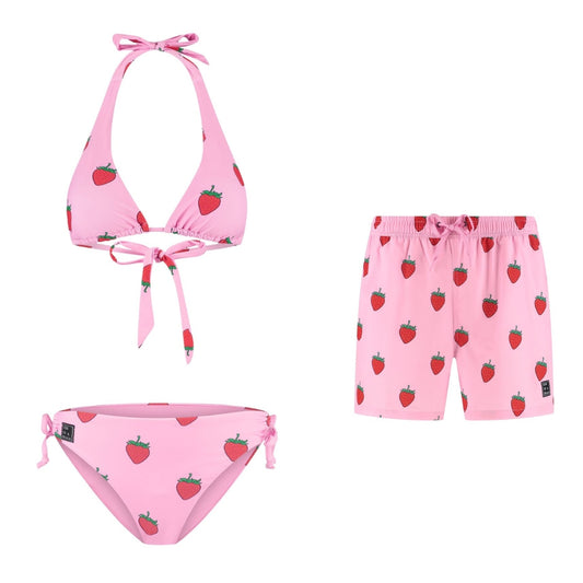 Strawberry, Mother and son bikini/swimming trunks