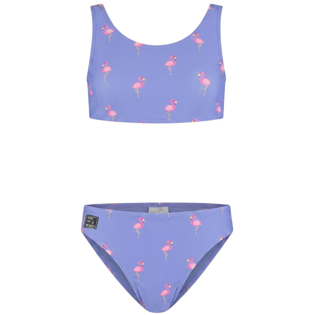 Flamingo, Lila, Mädchenbikini